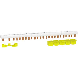 Resi9 - peigne monobloc - 1P+N - 63A - 13 modules - cache dents 5M - R9PXH213 Schneider Electric