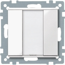 KNX M-Plan - commande multifonction - 2 BP - blanc polaire brillant - MTN617119 Schneider Electric
