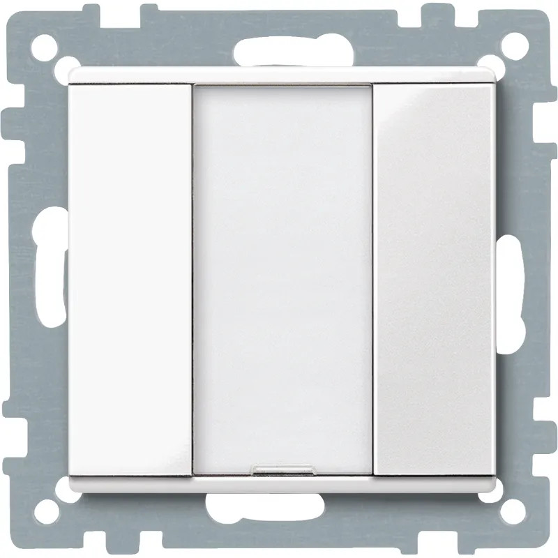 KNX M-Plan - commande multifonction - 2 BP - blanc polaire brillant - MTN617119 Schneider Electric