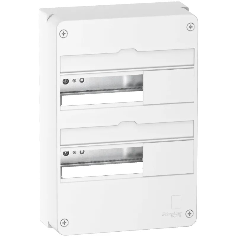 Resi9 - Coffret en saillie Blanc (RAL 9003)- 2 rangées de 13 modules - R9H13402 Schneider Electric