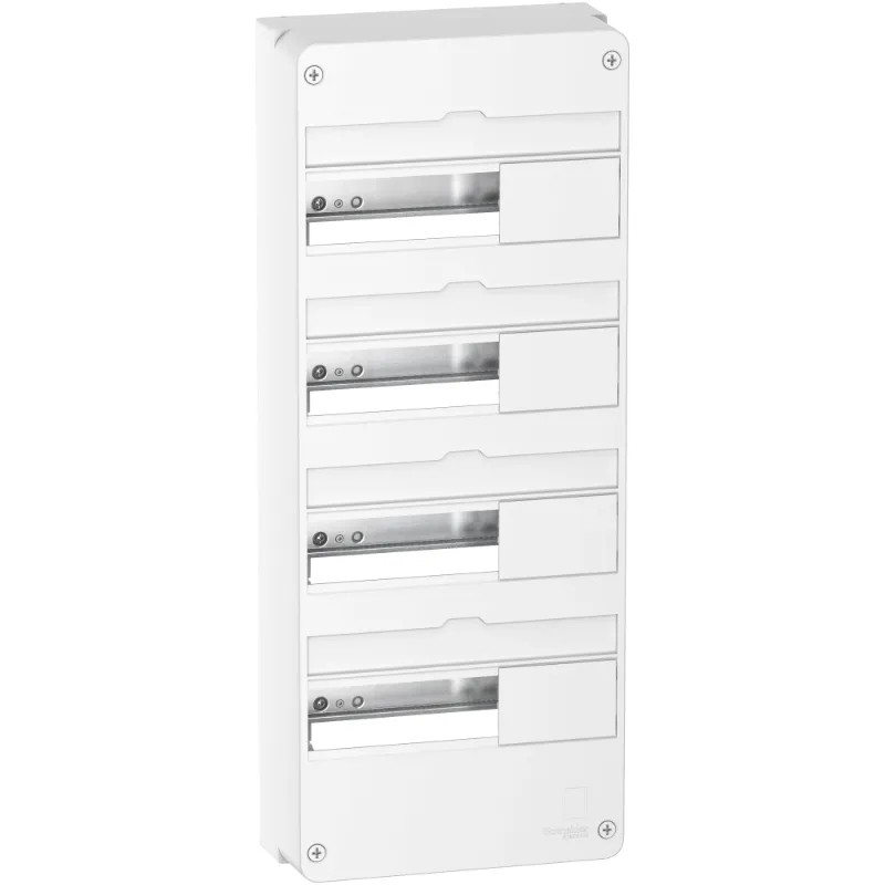 Resi9 - Coffret en saillie Blanc (RAL 9003)- 4 rangées de 13 modules - R9H13404 Schneider Electric