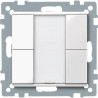KNX M-Plan - commande multifonction - 4 BP - blanc polaire brillant - MTN617219 Schneider Electric