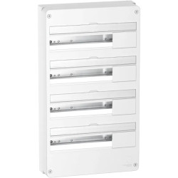 Resi9 - Coffret en saillie Blanc (RAL 9003)- 4 rangées de 18 modules - R9H18404 Schneider Electric