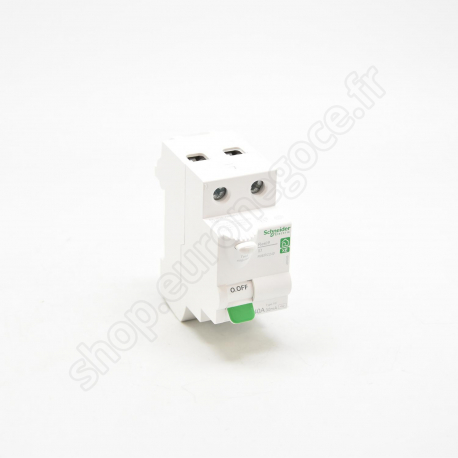 Residual Current Circuit Breaker Resi9 / Dclic  - R9ERC263 - Inter diff XE 2P 63A 30mA Type AC embrochable