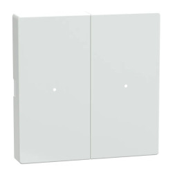 KNX M-Plan - commande double - sans marquage - antimicrobien brillant - MTN619225 Schneider Electric