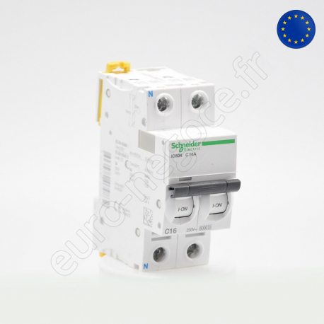 Circuit Breakers iC60  - A9F77606 - IC60N DISJ 1P+N 6A C