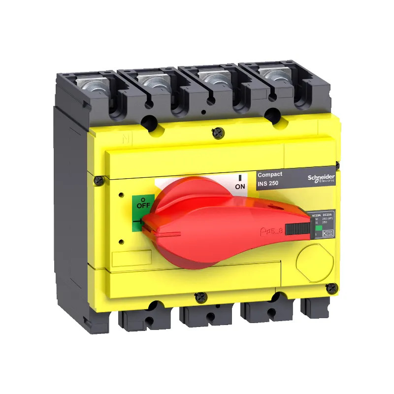 ComPacT INS - Interrupteur sectionneur - INS250 4P 160A - poignée rouge - 31125 Schneider Electric