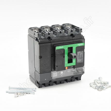 NSX (100 to 630) Circuit breaker  - C10B4TM080 - NSX100B - disjoncteur - TM-D 80A - 4P4D - 25kA - montage fixe