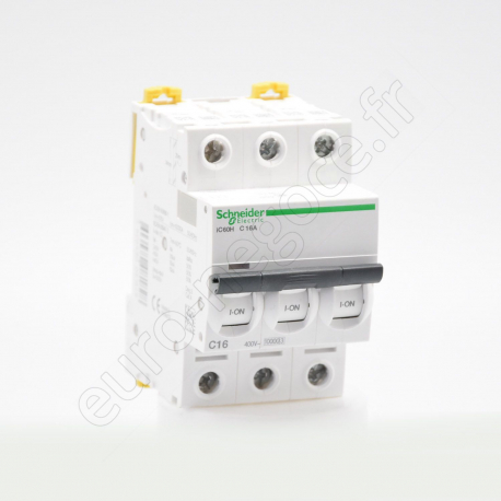 Disjoncteur iC60  - A9F84301 - IC60H DISJ 3P 1A C