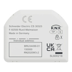 SpaceLogic KNX Interface Bouton Poussoir Pro, 8 canaux, Secure - MTN6002-0108S Schneider Electric
