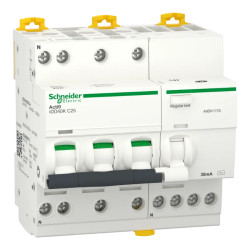 iDD40K 3PN 25A 30mA C AC 4,5kA - A9DK1725 Schneider Electric