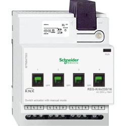 KNX - actionneur de commutation - 4x230V - 16A - à commande manuelle - MTN647593 Schneider Electric