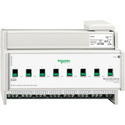 KNX - actionneur de commutation - 8x230V - 16A - à commande manuelle - MTN647893 Schneider Electric