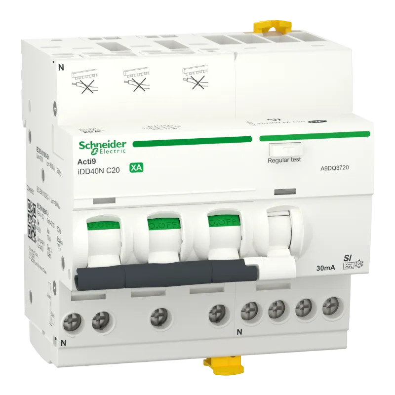 iDD40TXA 3PN C 20A30mASI 10kA - A9DQ3720 Schneider Electric