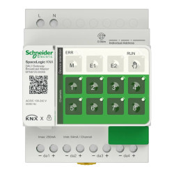 SpaceLogic KNX - DALI Broadcast Master 4 channels/32, Secure - MTN6725-0005S Schneider Electric