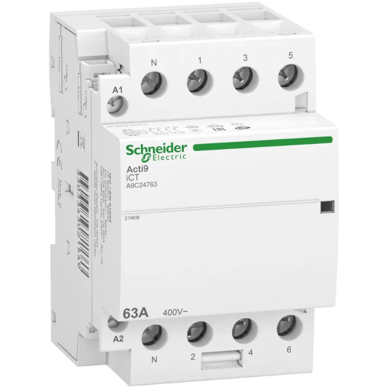 iCT TG 63A 3PN 4NO 240V 50HZ - A9C24763 Schneider Electric