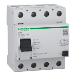 RCCB-ID 4P 125A 300mA S Type B - A9R45492 Schneider Electric
