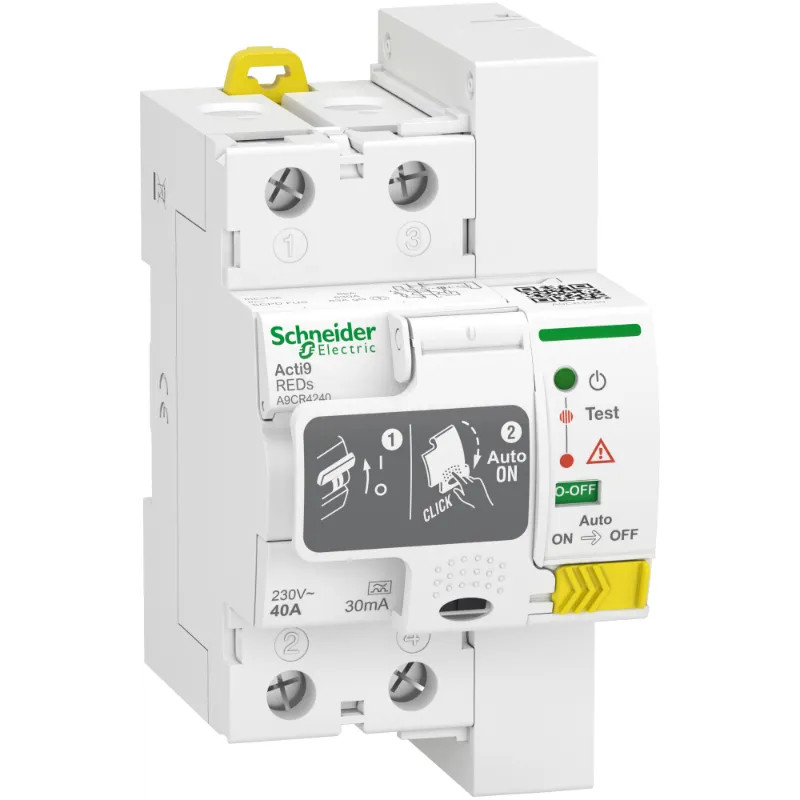 Acti9 REDs - interrupteur différentiel - 2P - 40A - 30mA - A - A9CR4240 Schneider Electric